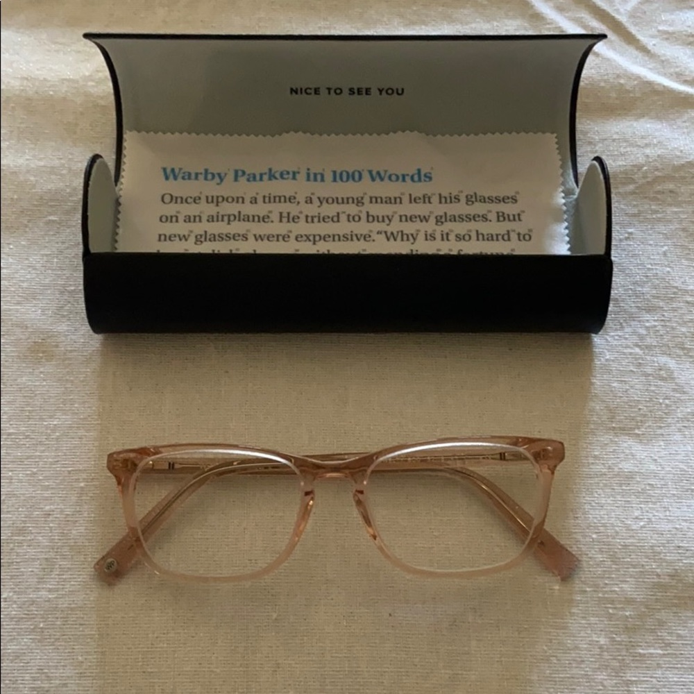 Warby Parker Welty in rose crystal